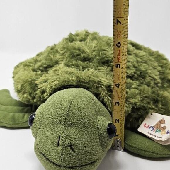 Sea Turtle Unipak 2018 Sealife Ocean Realistic 18" Green Plush Stuffed Animal - Picture 9 of 14